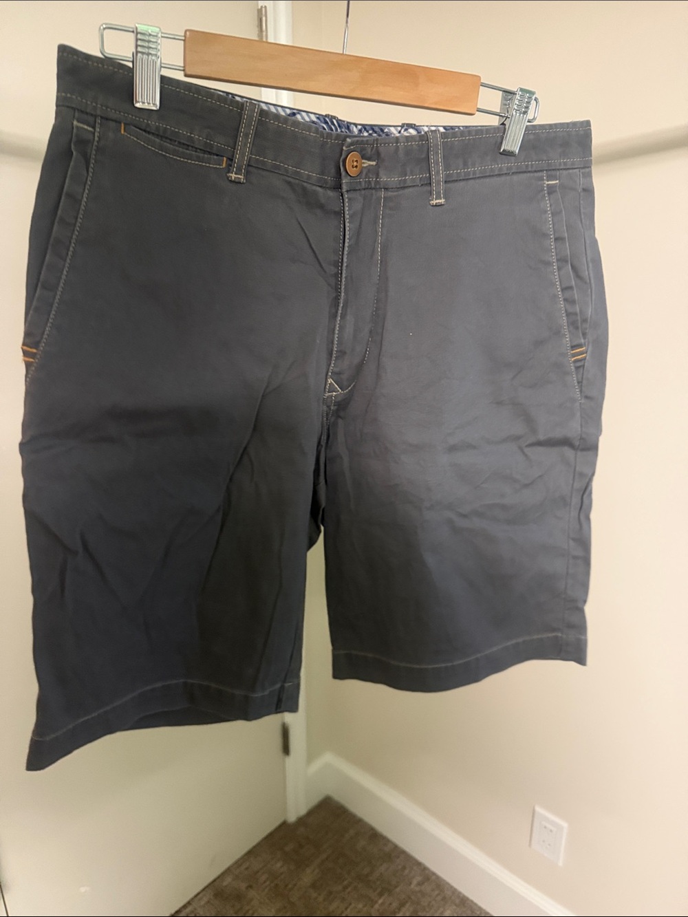 Men's Tommy Bahama Casual Gray Chino Shorts